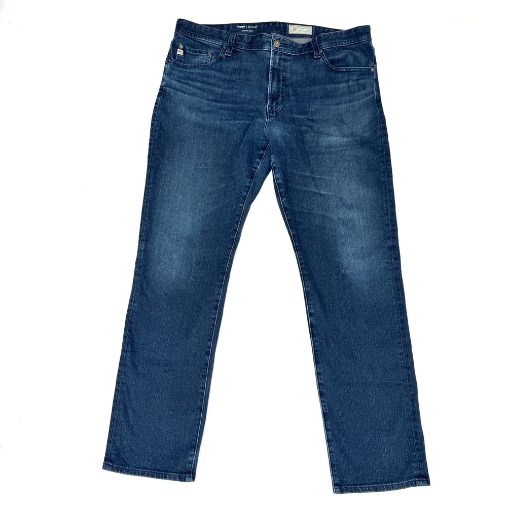 AG Adriano Goldschmied Everett Jeans Men's W38 L32 Blue Denim Slim Straight Fit